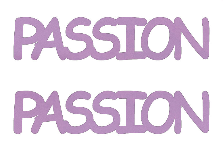 Custom-Buzz Word - PASSION Pink