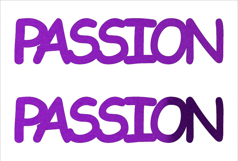 Custom-Buzz Word - PASSION Purple