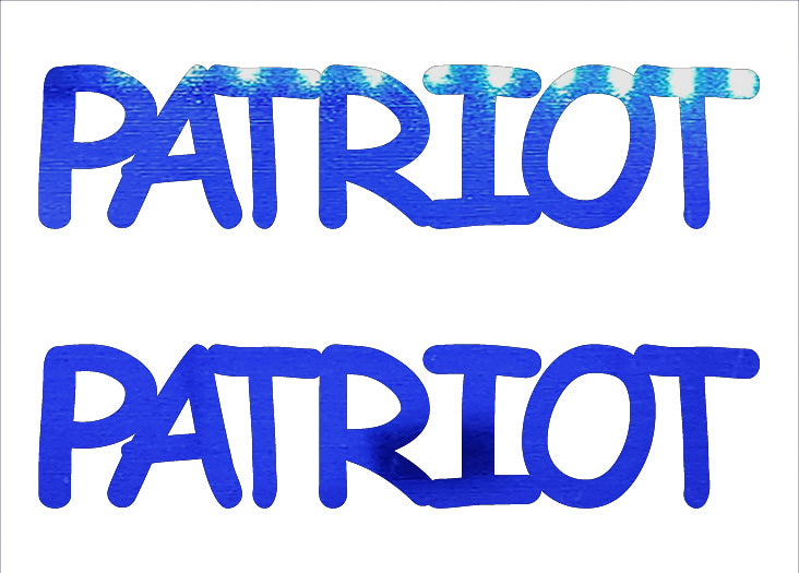 Custom-Buzz Word - PATRIOT Blue Royal