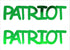 Custom-Buzz Word - PATRIOT Green