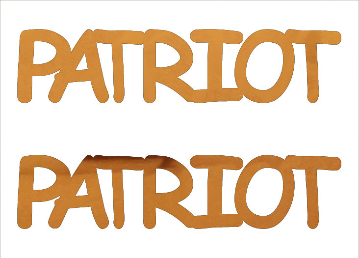 Custom-Buzz Word - PATRIOT Orange