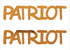 Custom-Buzz Word - PATRIOT Orange