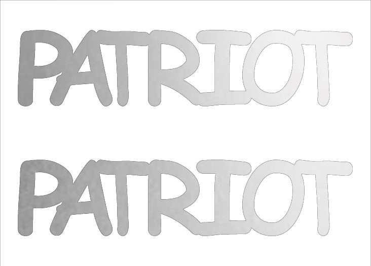 Custom-Buzz Word - PATRIOT Silver