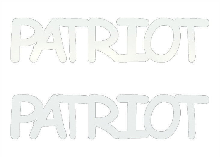 Custom-Buzz Word - PATRIOT White