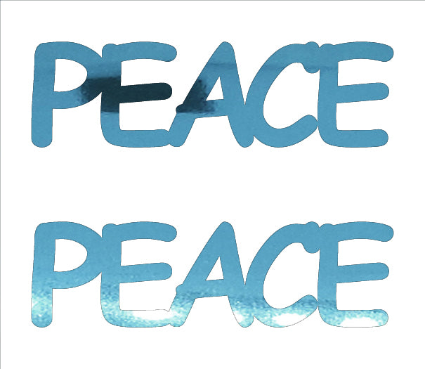 Custom-Buzz Word - PEACE Blue Sky