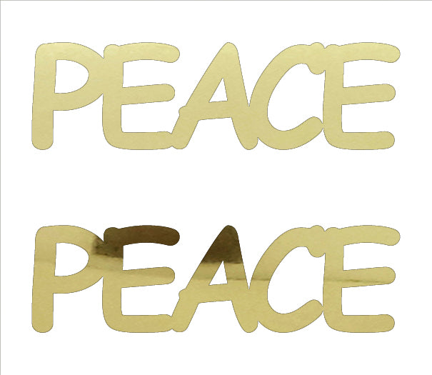 Custom-Buzz Word - PEACE Gold