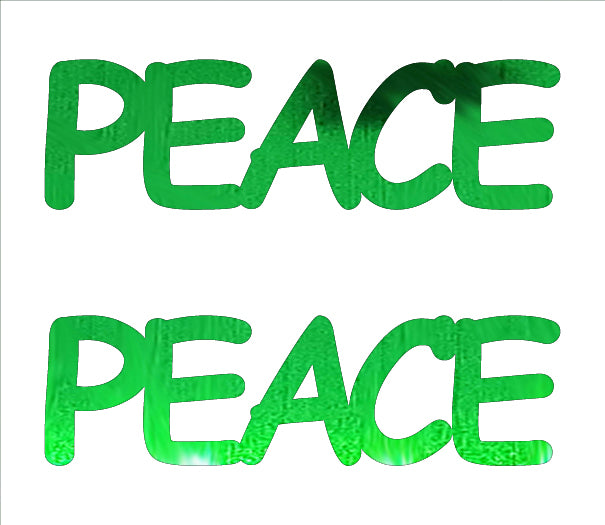 Custom-Buzz Word - PEACE Green