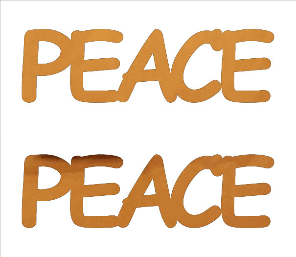 Custom-Buzz Word - PEACE Orange