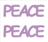 Custom-Buzz Word - PEACE Pink