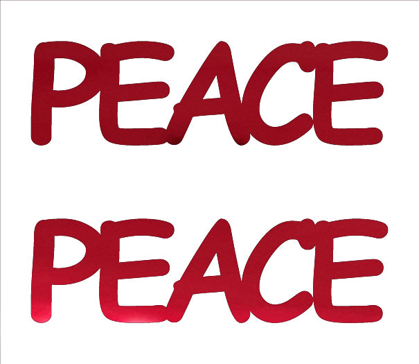 Custom-Buzz Word - PEACE Red