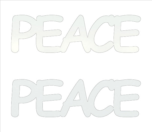 Custom-Buzz Word - PEACE White