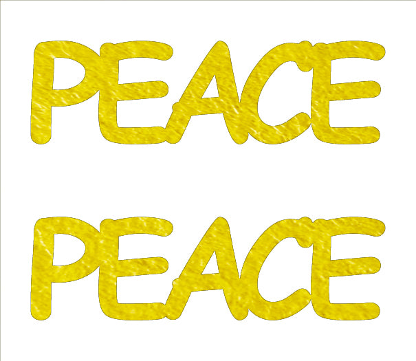 Custom-Buzz Word - PEACE Yellow Paper