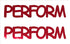 Custom-Buzz Word - PERFORM Red