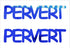 Custom-Buzz Word - PERVERT Blue Royal