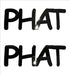 Custom-Buzz Word - PHAT Black