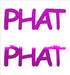 Custom-Buzz Word - PHAT Fuchsia