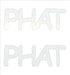 Custom-Buzz Word - PHAT White