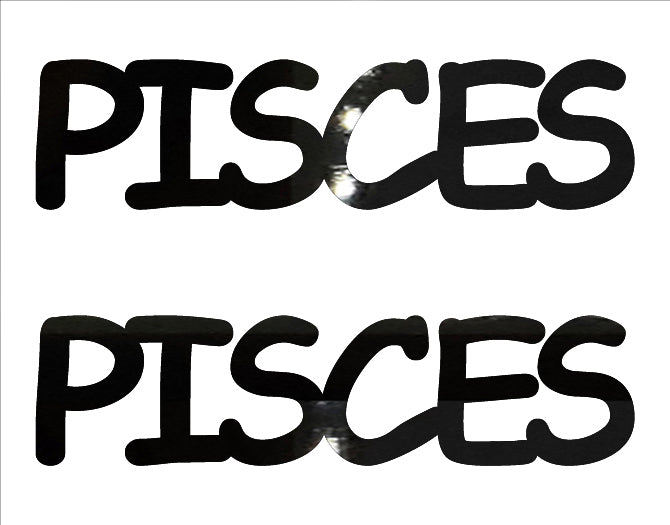 Custom-Buzz Word - PISCES Black