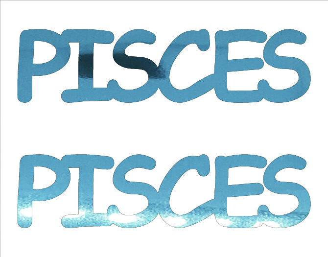 Custom-Buzz Word - PISCES Blue Sky