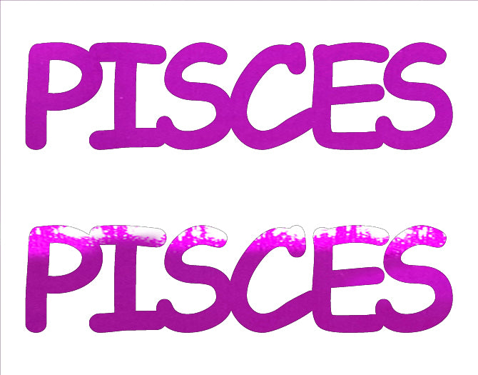 Custom-Buzz Word - PISCES Fuchsia