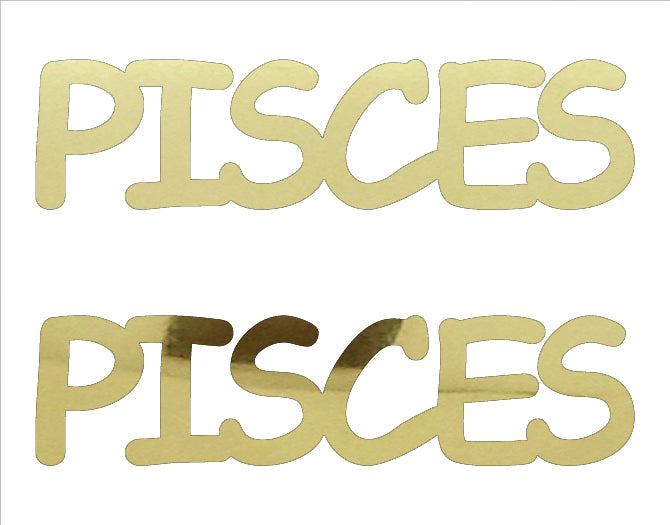 Custom-Buzz Word - PISCES Gold