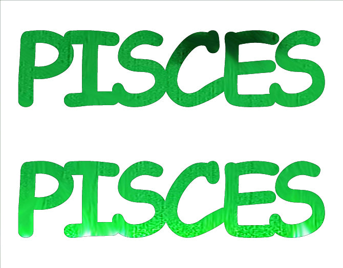 Custom-Buzz Word - PISCES Green