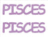 Custom-Buzz Word - PISCES Pink