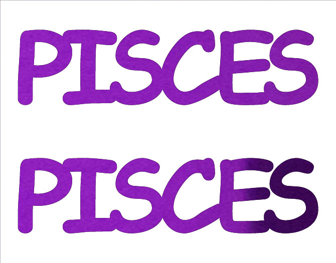 Custom-Buzz Word - PISCES Purple