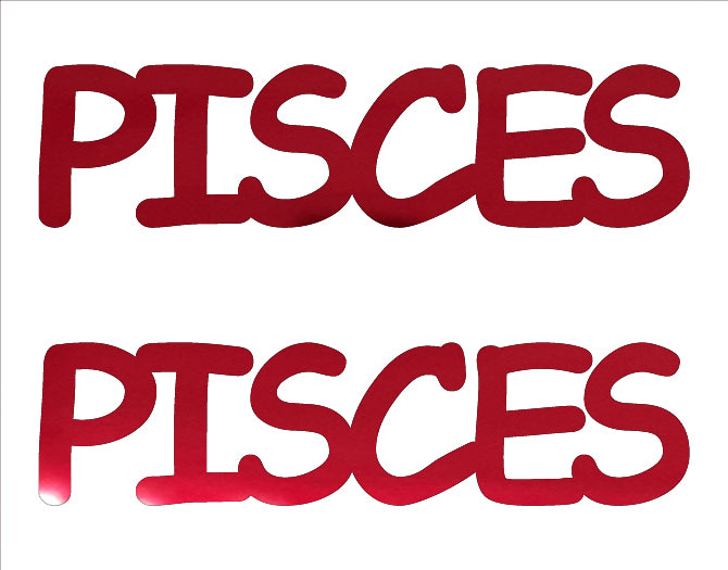 Custom-Buzz Word - PISCES Red