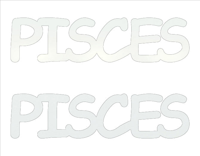 Custom-Buzz Word - PISCES White