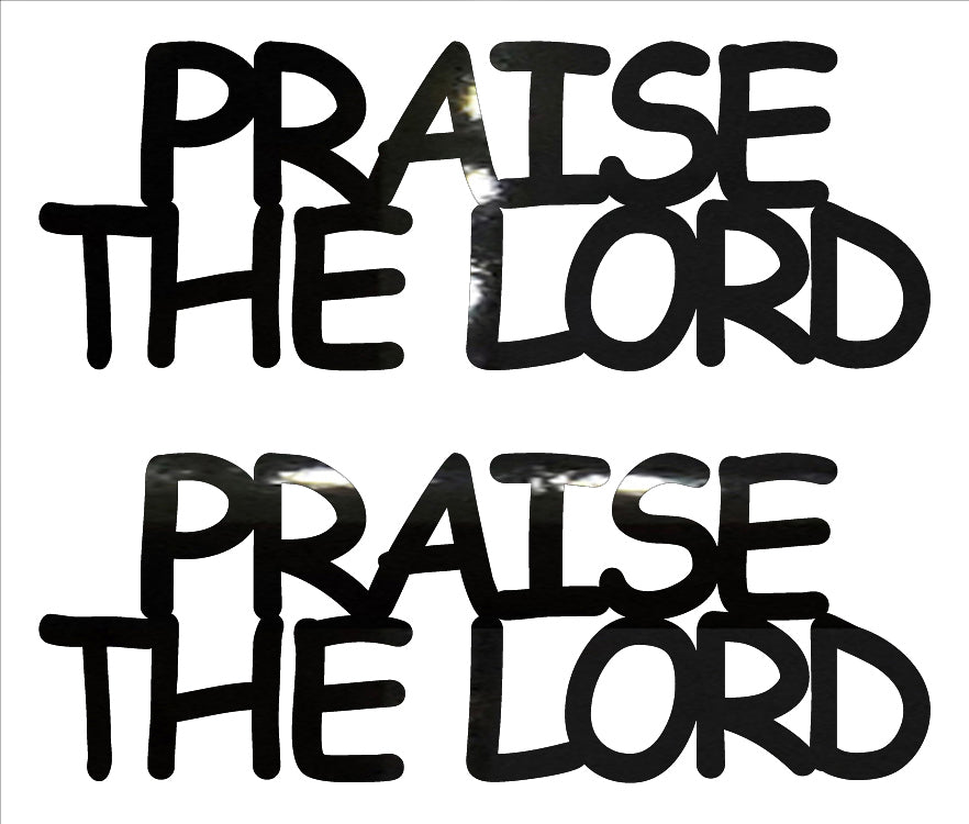 Custom-Buzz Word - PRAISE THE LORD Black