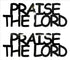 Custom-Buzz Word - PRAISE THE LORD Black