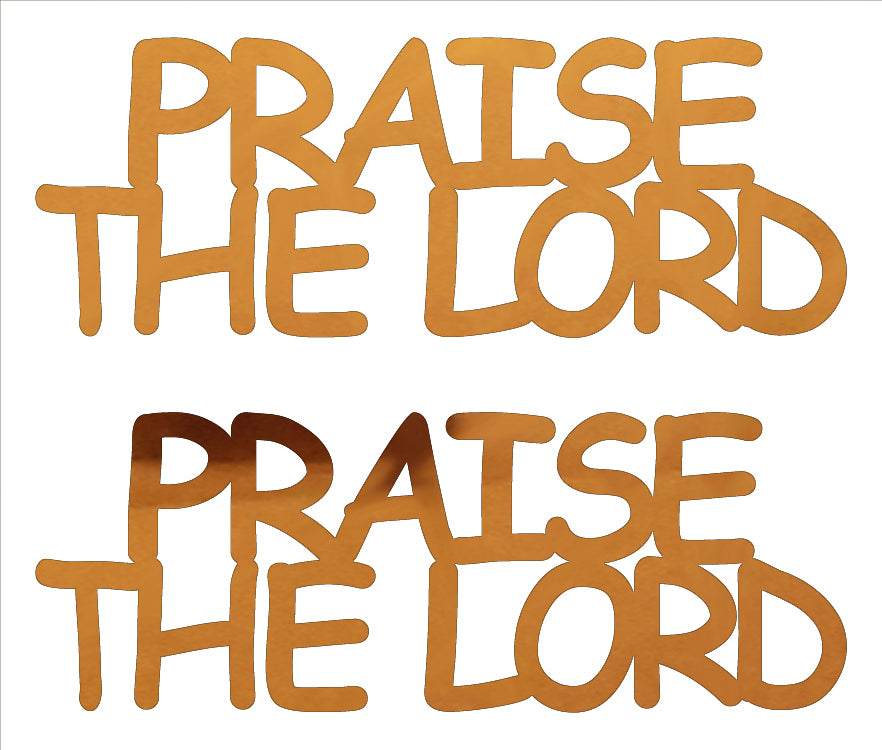 Custom-Buzz Word - PRAISE THE LORD Orange