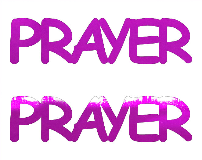 Custom-Buzz Word - PRAYER Fuchsia