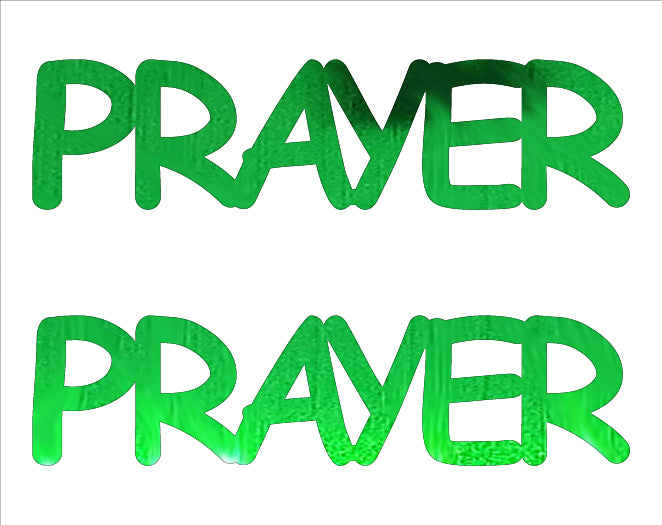 Custom-Buzz Word - PRAYER Green