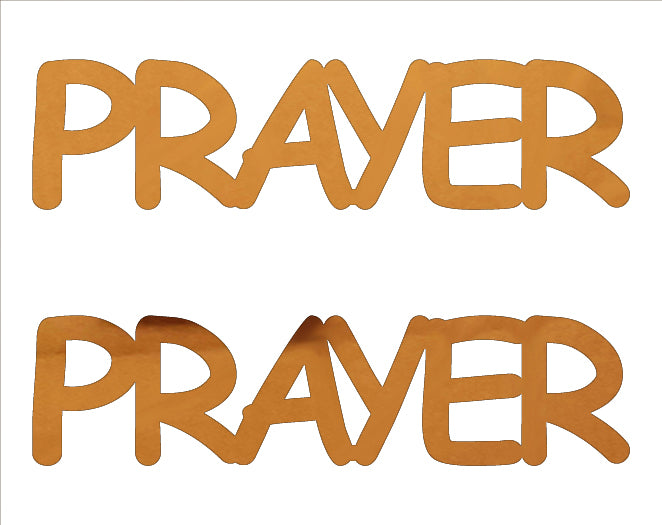 Custom-Buzz Word - PRAYER Orange