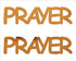 Custom-Buzz Word - PRAYER Orange