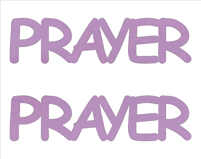 Custom-Buzz Word - PRAYER Pink