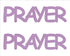 Custom-Buzz Word - PRAYER Pink