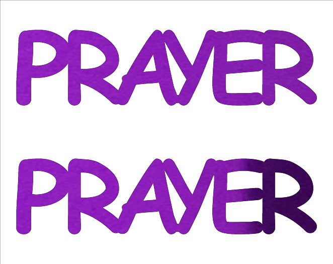 Custom-Buzz Word - PRAYER Purple