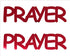 Custom-Buzz Word - PRAYER Red