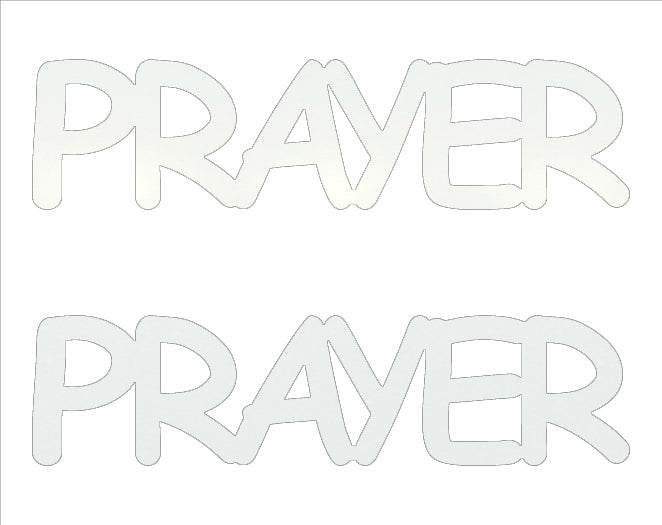 Custom-Buzz Word - PRAYER White