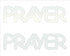 Custom-Buzz Word - PRAYER White