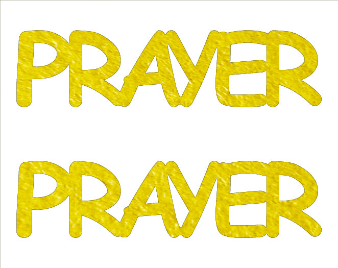 Custom-Buzz Word - PRAYER Yellow Paper