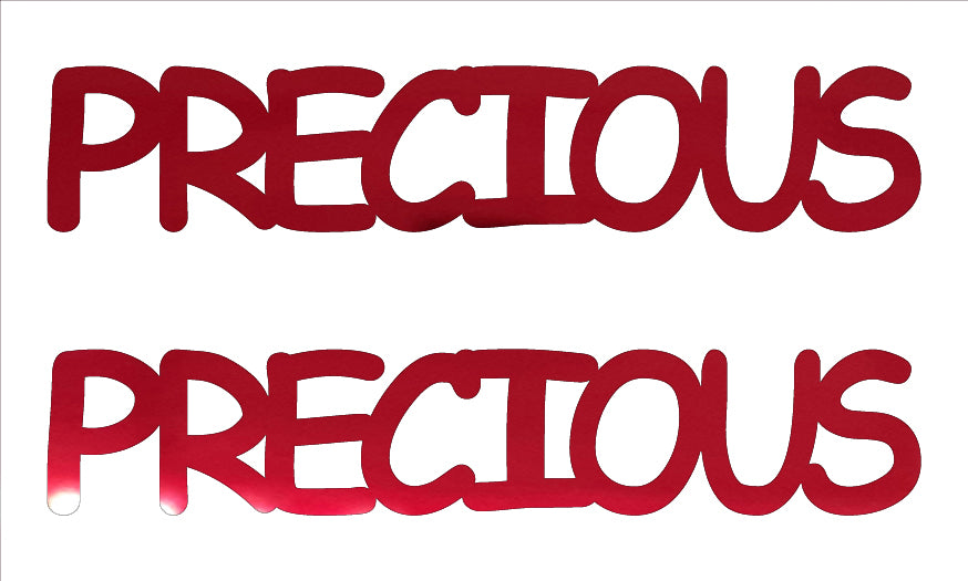 Custom-Buzz Word - PRECIOUS Red