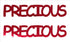 Custom-Buzz Word - PRECIOUS Red