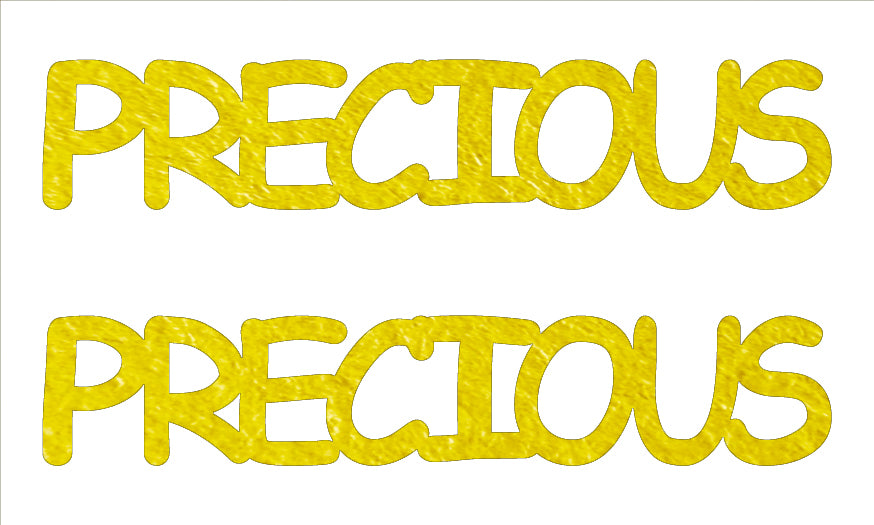 Custom-Buzz Word - PRECIOUS Yellow Paper