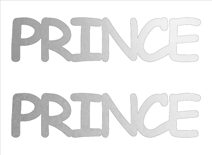 Custom-Buzz Word - PRINCE Silver