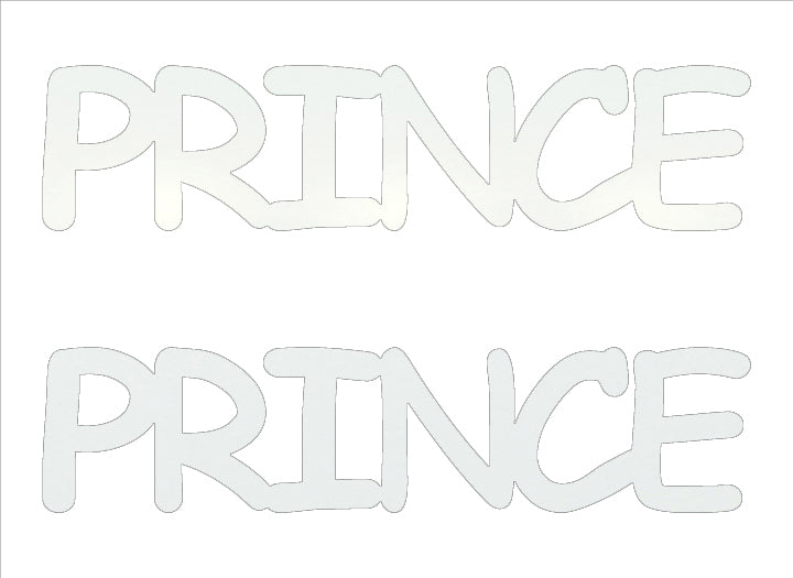 Custom-Buzz Word - PRINCE White