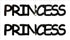 Custom-Buzz Word - PRINCESS Black